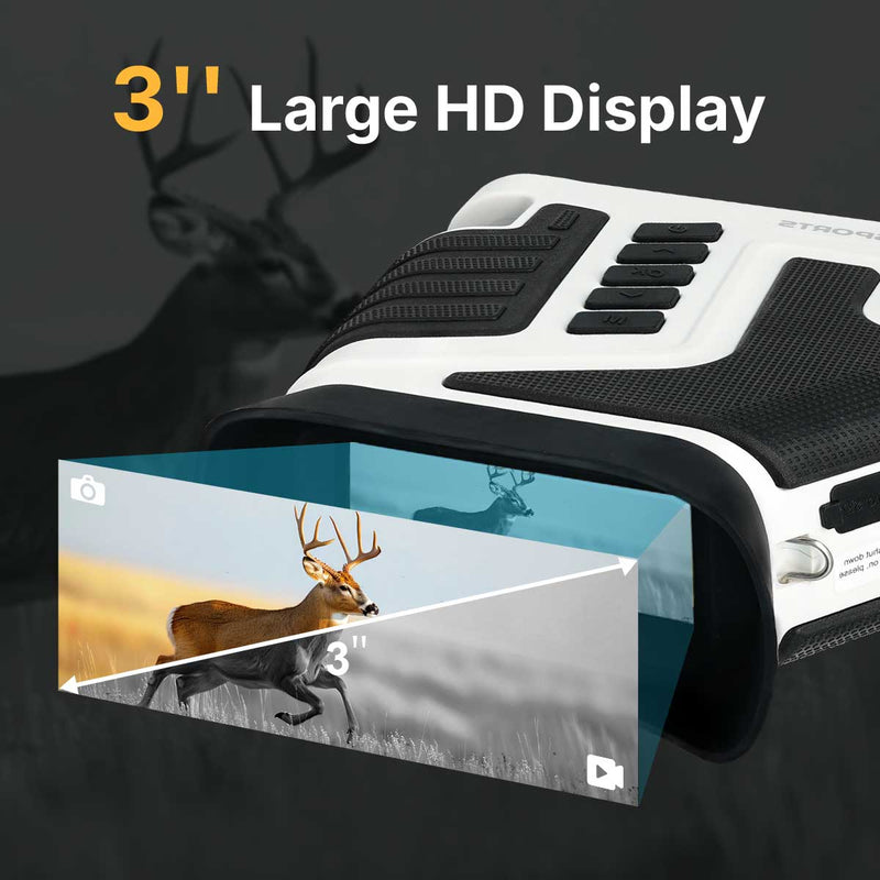 3‘’ Large HD Display