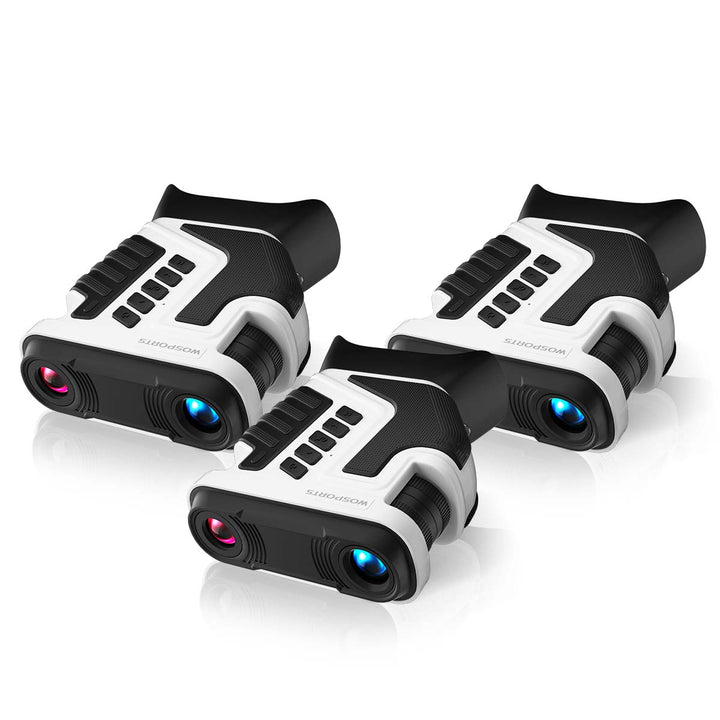 WOSPORTS NV400 Night Vision Binoculars White 3 Pack