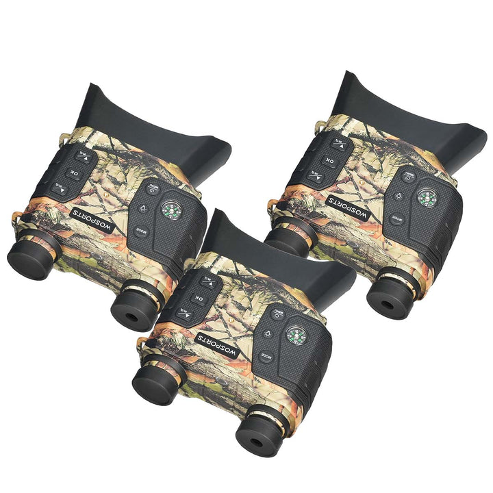 WOSPORTS NV600 Night Vision Binoculars 3 Pack