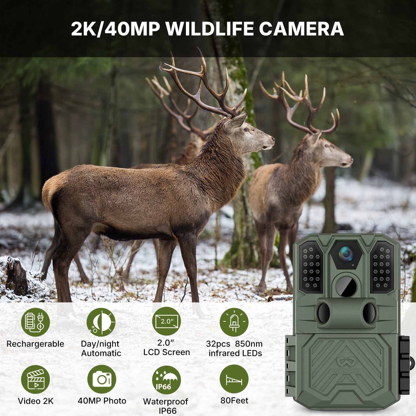 WOSPORTS G300PLUS TRAIL CAMERA
