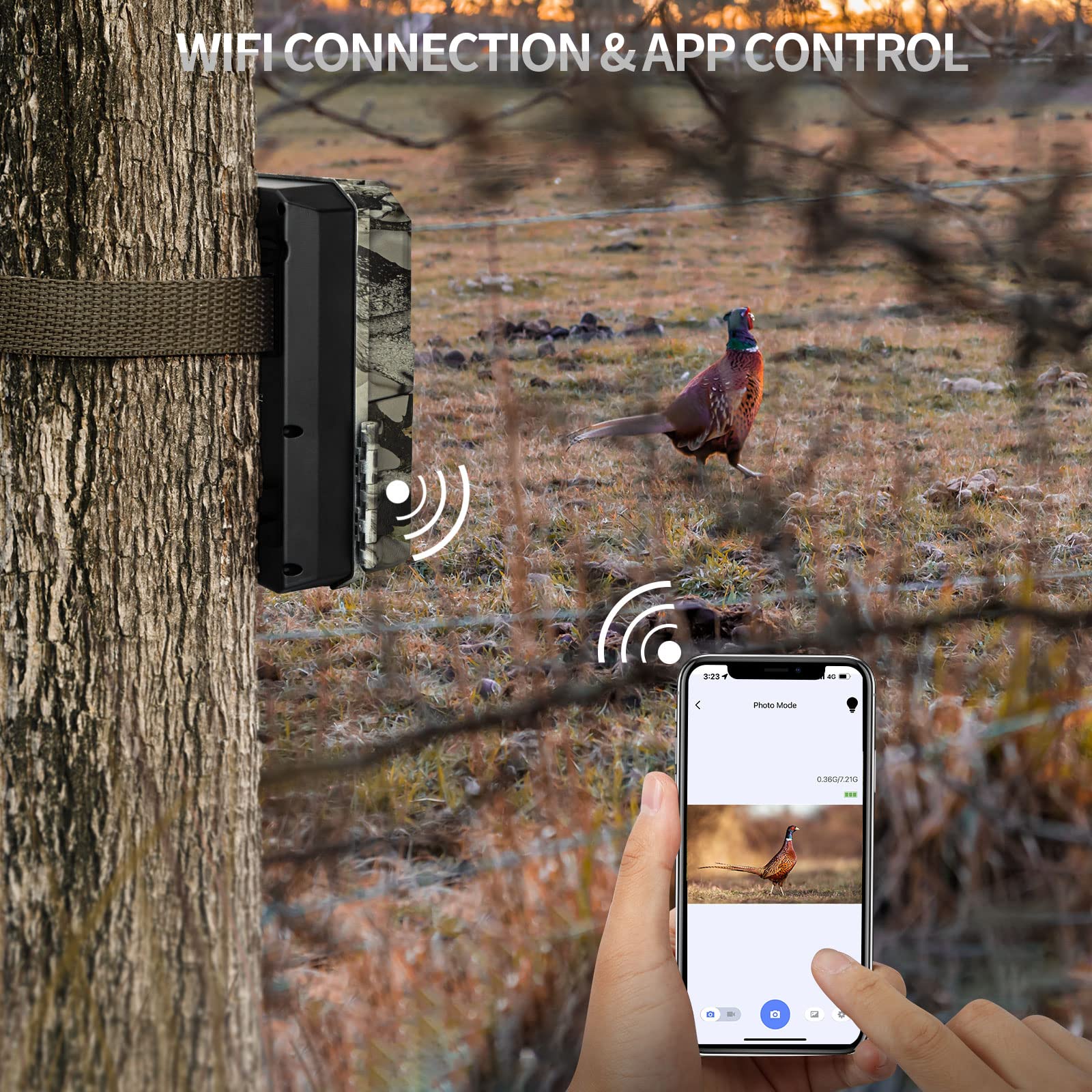 Videocámara Cámara de caza 4G/LTE Wireless 30MP Trail and Game